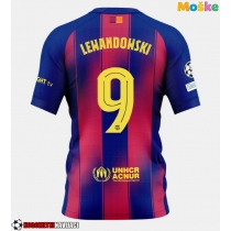 Moške Nogometnih dresov Barcelona Robert Lewandowski #9 Domači 2025-26 Kratki rokavi